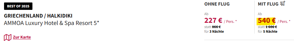 Griechenland Kombi Angebot