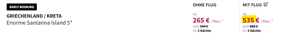Griechenland Pauschalreise Angebot