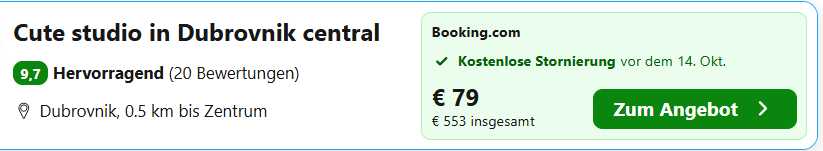 Kroatien Hotel Angebot