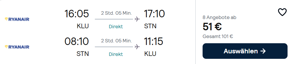 London Flug Angebot