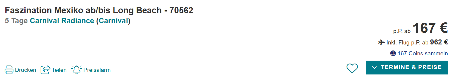 Mexiko Kreuzfahrt Angebot