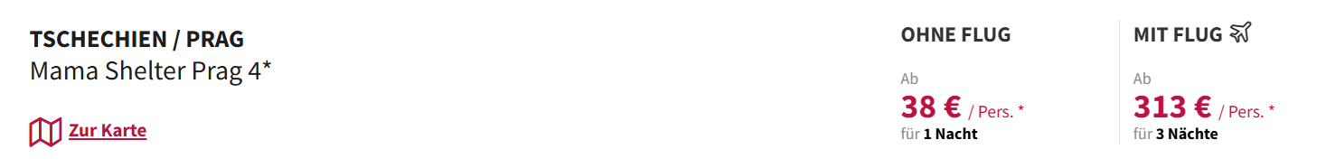 Prag Hotel Angebot
