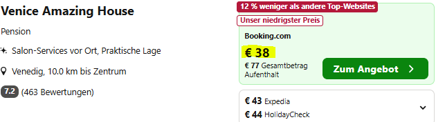 Venedig Kombi Angebot
