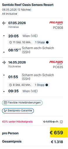 Ägypten Pauschalreise Angebot