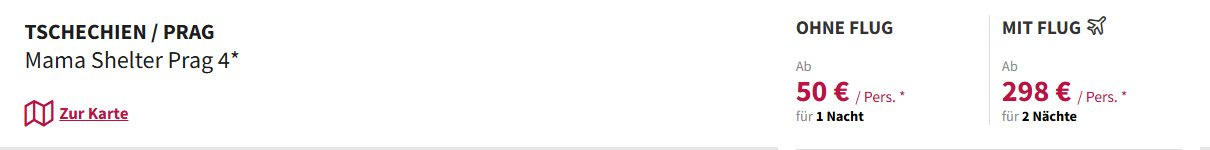Prag Hotel Angebot