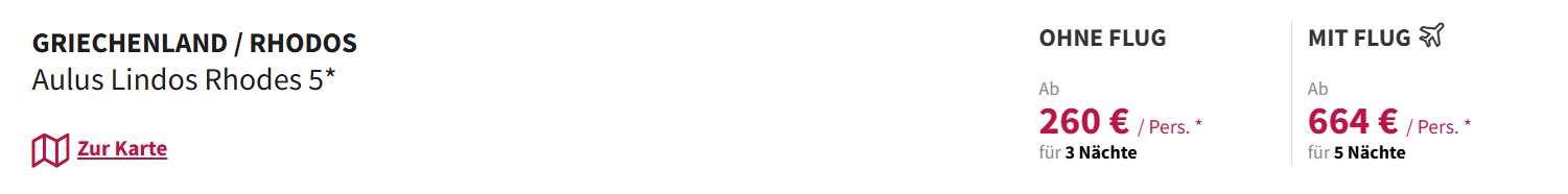 Rhodos Reise Angebot