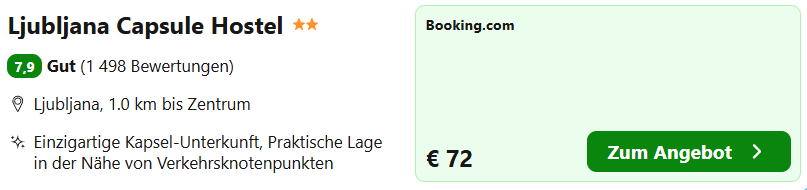 Ljubljana Hotel Angebot