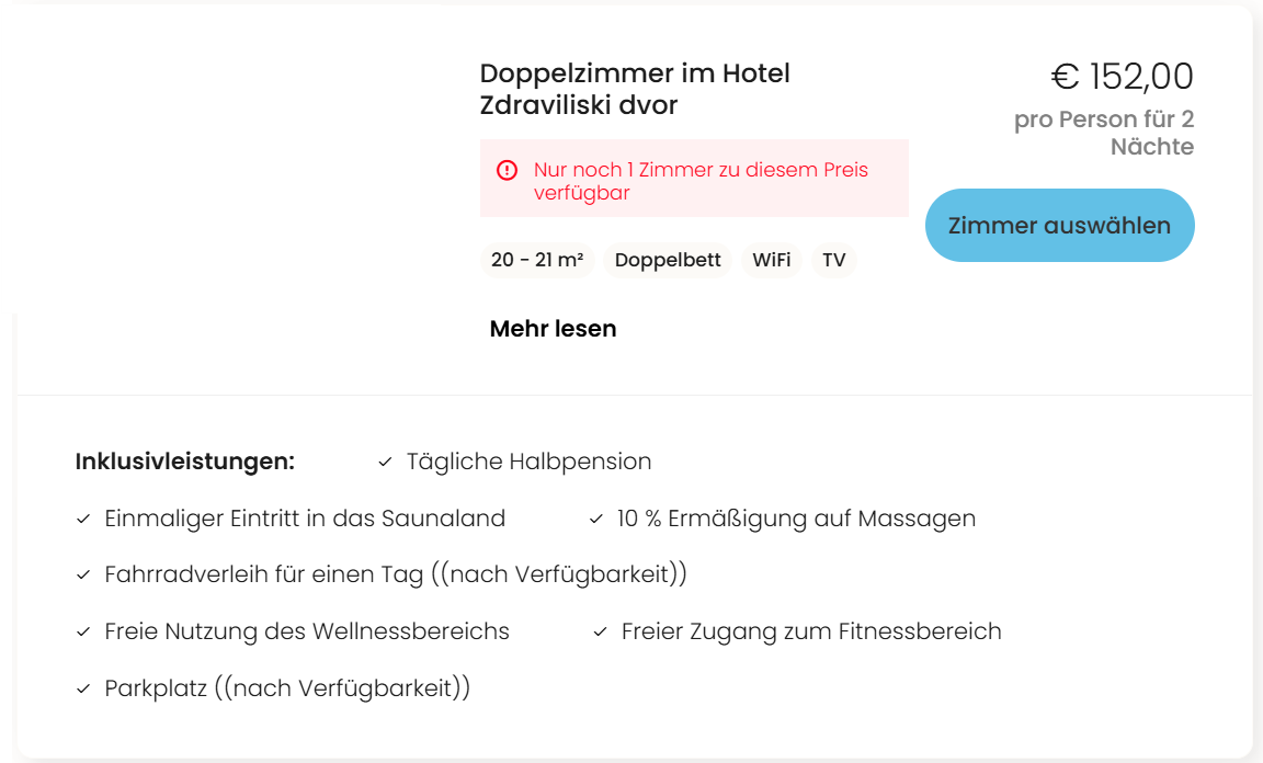 Slowenien Hotel Angebot
