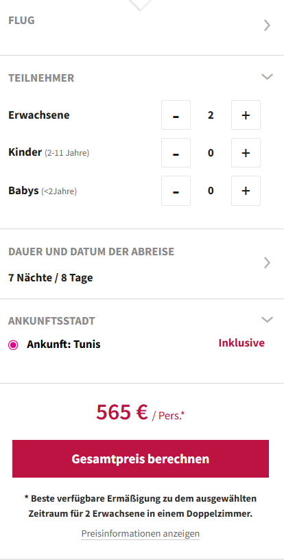 Tunesien Reise Angebot