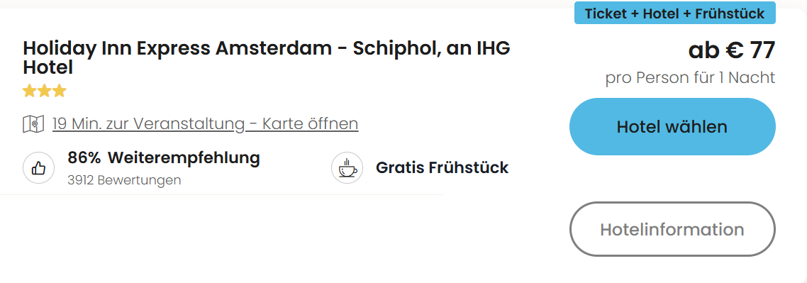 Amsterdam Hotel Angebot