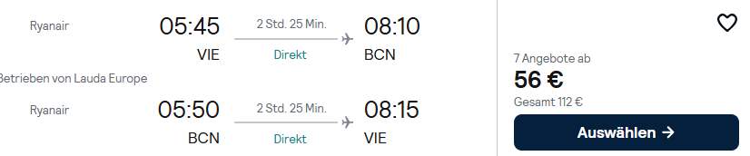 Barcelona Kombi Angebot