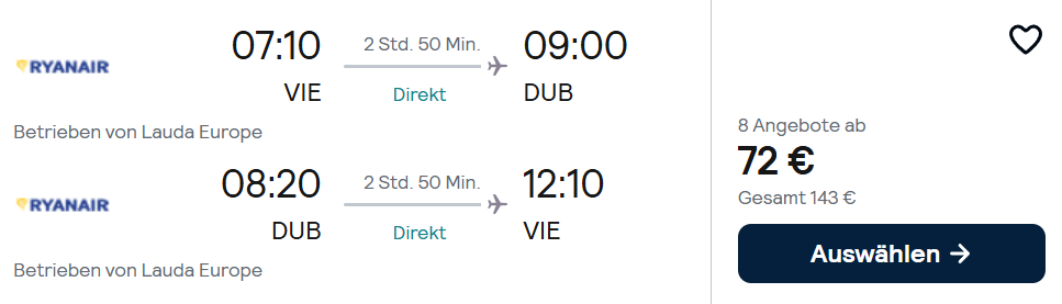 Dublin Flug