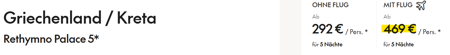 Griechenland Pauschalreise Angebot