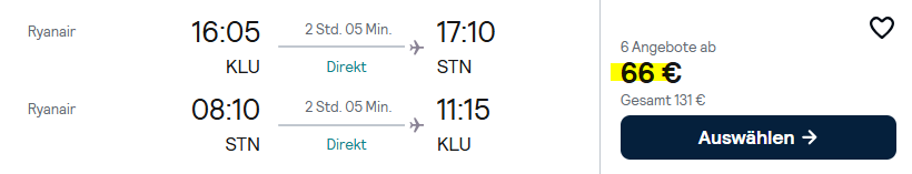 London Kombi Angebot