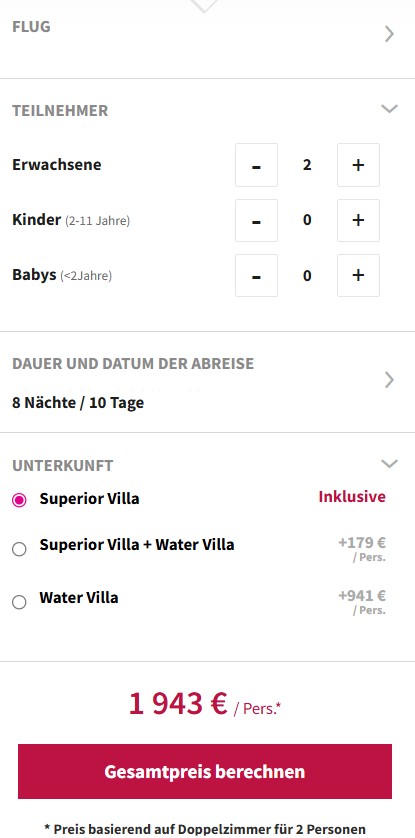 Malediven Reise Angebot