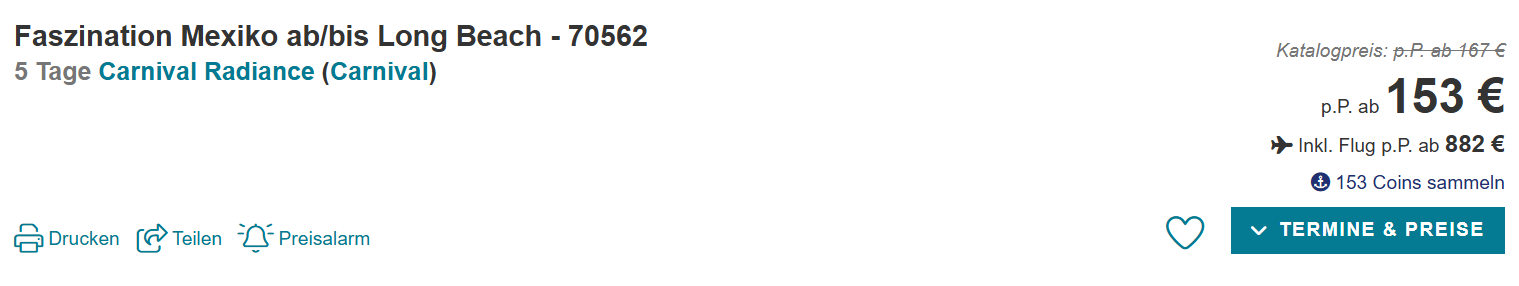 Mexiko Kreuzfahrt Angebot