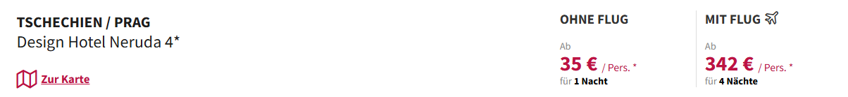 Prag Hotel Angebot