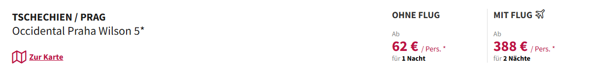 Prag Hotel Angebot