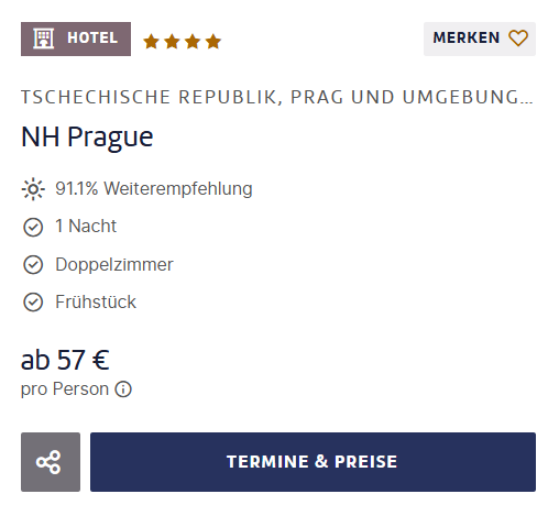 Prag Hotel Angebot