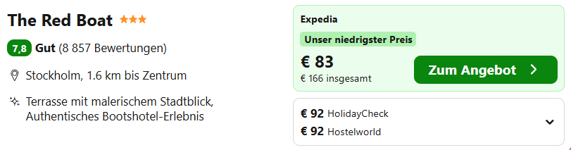 Stockholm Hotel Angebot