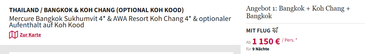 Thailand Rundreise Angebot