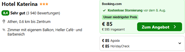 Athen Kombi Angebot