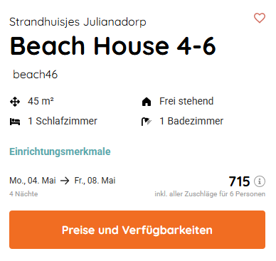 Ferienhaus Angebot