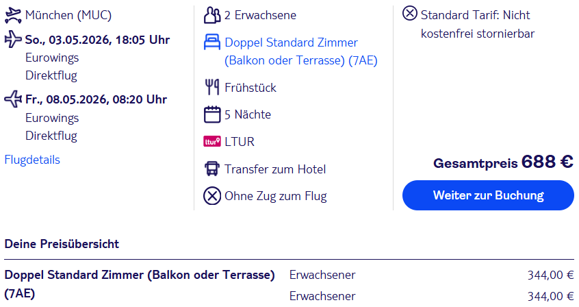 Mallorca Pauschalangebot