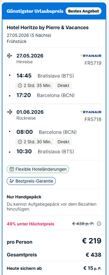 Spanien Reise Angebot