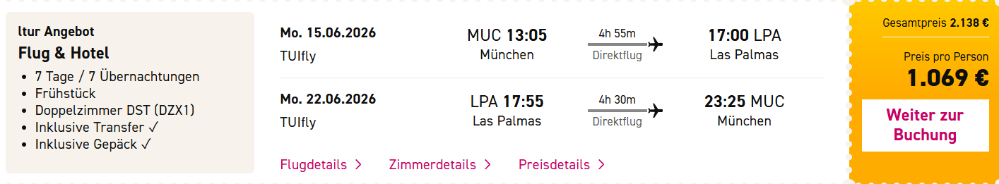 Gran Canaria Reise Angebot