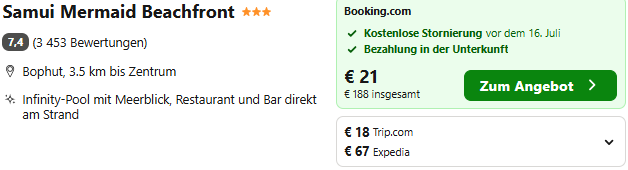 Thailand Hotelangebot
