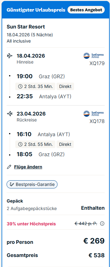 Türkei Reise Angebot