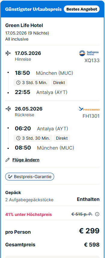 Türkei Reise Angebot