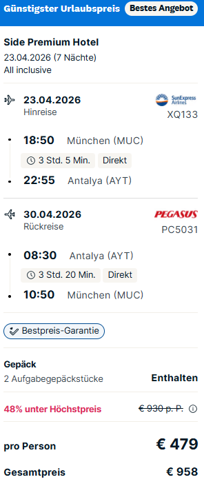 Türkei Pauschalangebot