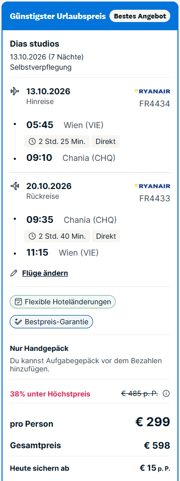 Kreta Reise Angebot