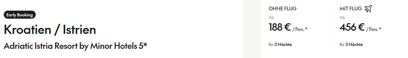Kroatien Hotel Angebot