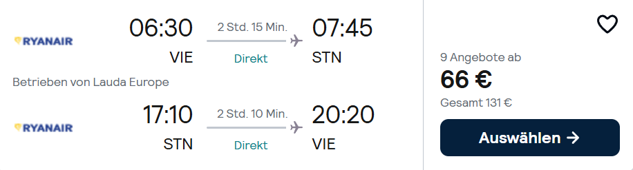 London Flug Angebot