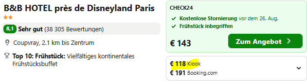 Paris Hotelangebot