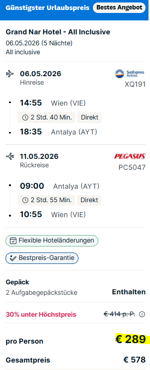 Türkei Pauschalangebot