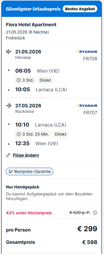 Zypern Reise Angebot