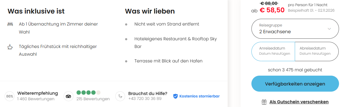 Amsterdam Eco Hotel Angebot