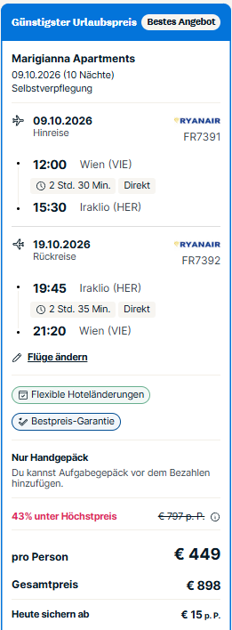 Kreta Reise Angebot