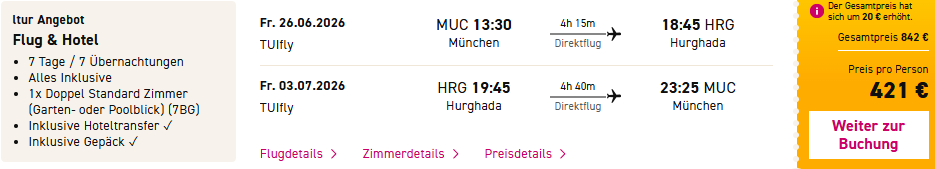Ägypten Pauschalangebot
