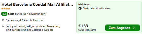 Barcelona Hotel Angebot