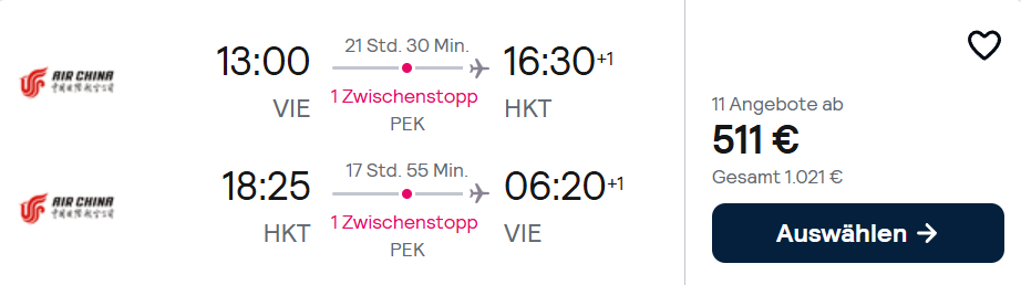 Thailand Flug Angebot